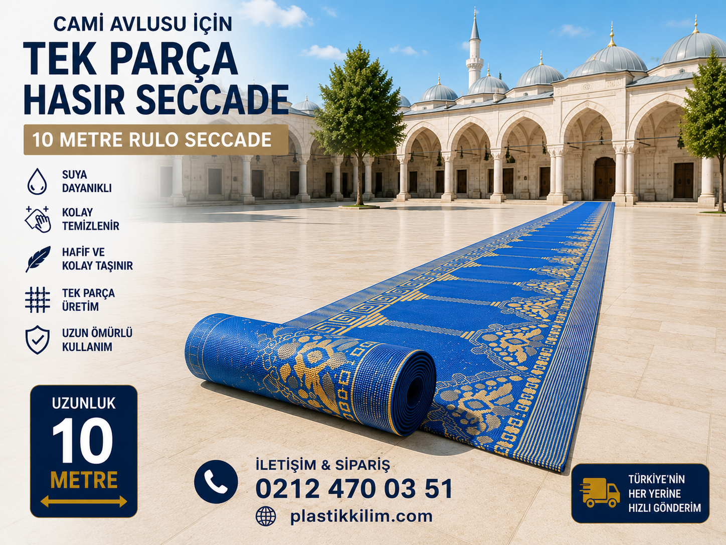120 cm × 10 Metre Plastik Hasır
